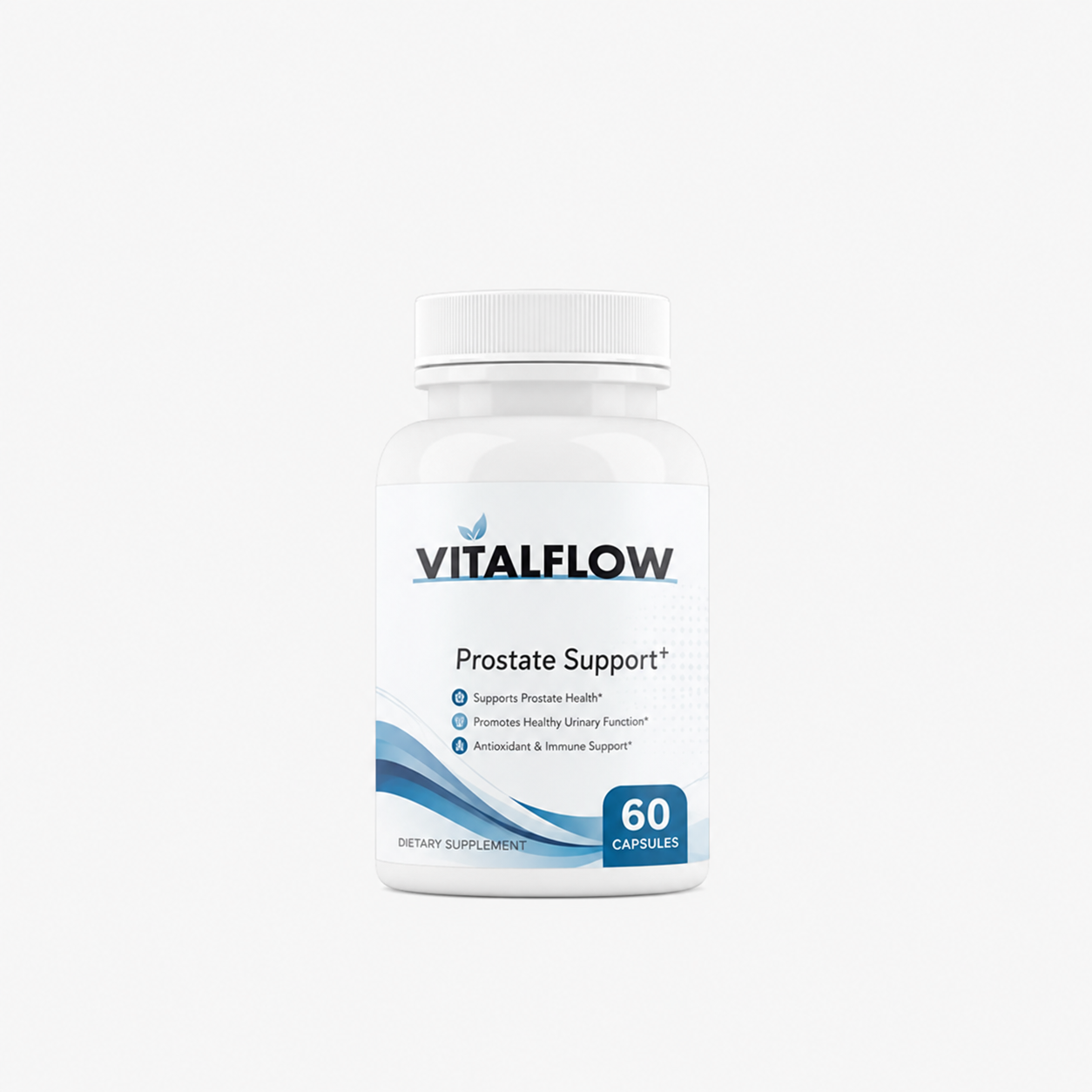 VitalFlow Prostate Support supplement bottle, 60 capsules